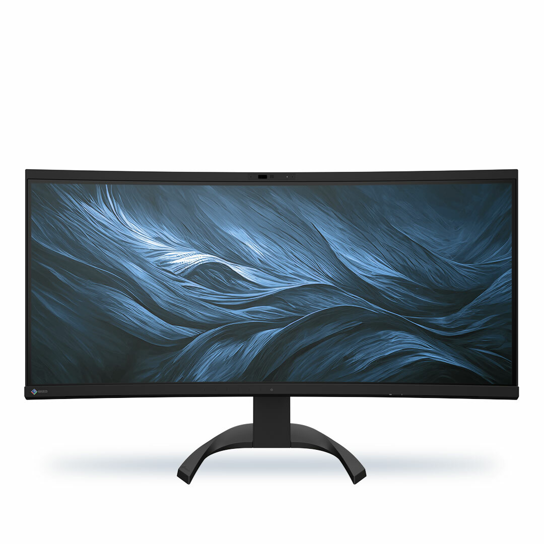 EIZO FlexScan EV3450XC-BK Czarny - monitor 34,1', 3440 x 1440 UWQHD, zakrzywiony, wbudowana kamera 21:9