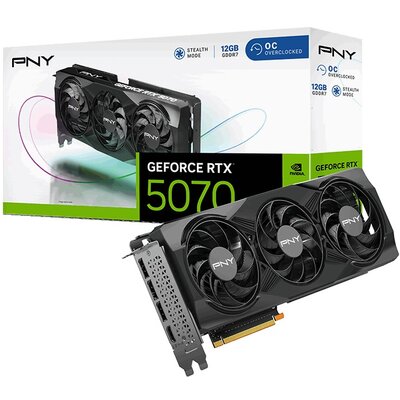 Karta graficzna PNY GeForce RTX 5070 Overclocked Triple Fan 12GB DLSS 4