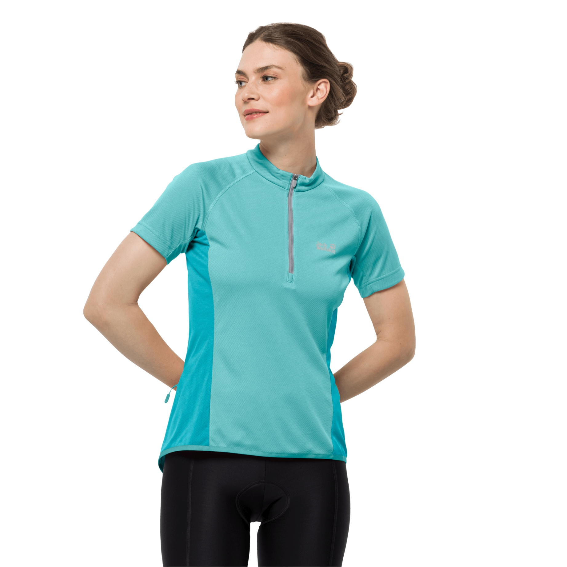 Damska koszulka rowerowa TOURER HALFZIP T W peppermint - M