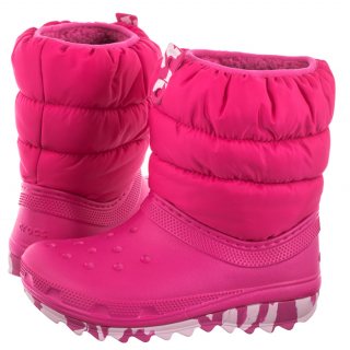 Śniegowce Crocs Classic Neo Puff Boot K Candy Pink 207684-6X0
