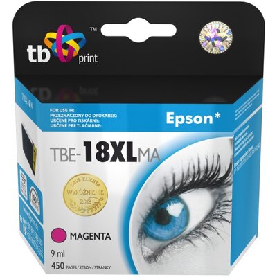 Tusz TB PRINT do Epson T1813 Purpurowy 9 ml TBE-18XLMA
