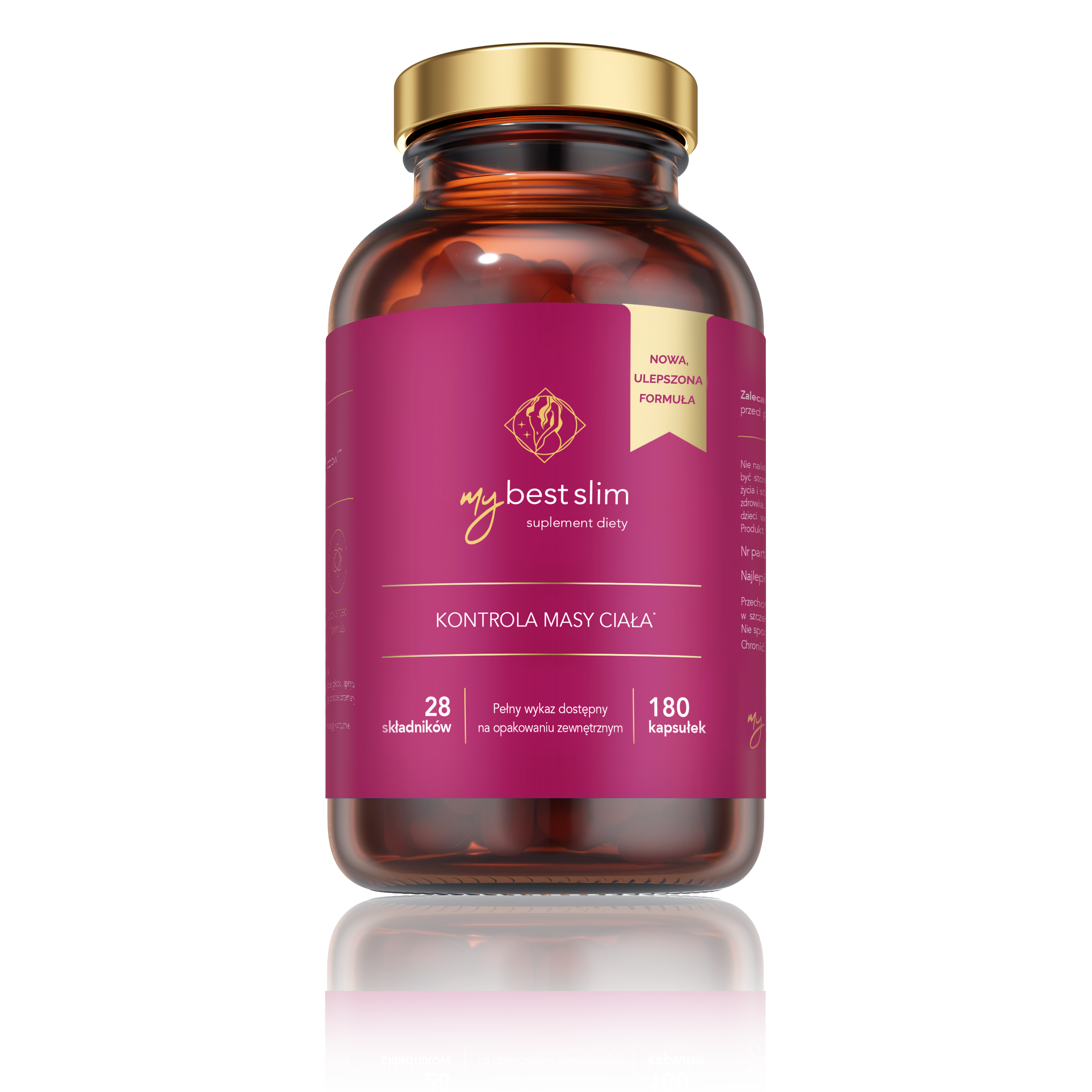 MyBestPharm MyBestSlim suplement diety, 180 kaps./1 opak.