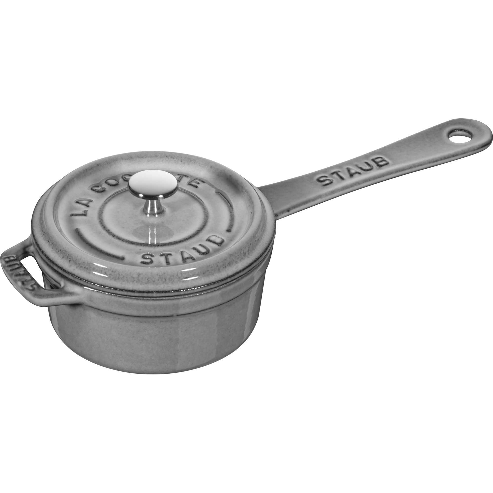 Staub - Mini rondel żeliwny La Cocotte 250 ml grafitowy szary