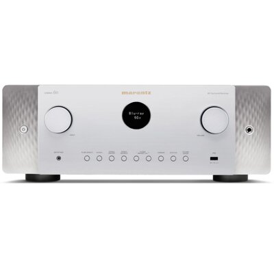 Amplituner MARANTZ Cinema 60 Srebrny 7.2-kanałowy, 8K UltraHD, DTS:X, BT, Wi-Fi, AirPlay2, Spotify, Multiroom HEOS