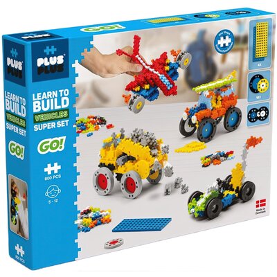 Klocki plastikowe PLUS-PLUS Basic Naucz się budować pojazdy 014-7016