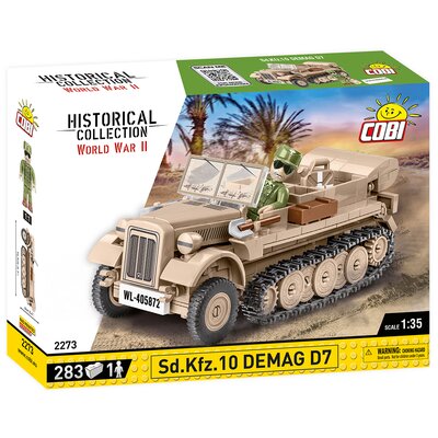 Klocki plastikowe COBI Historical Collection World War II Sd.Kfz 10 Demag D7 COBI-2273