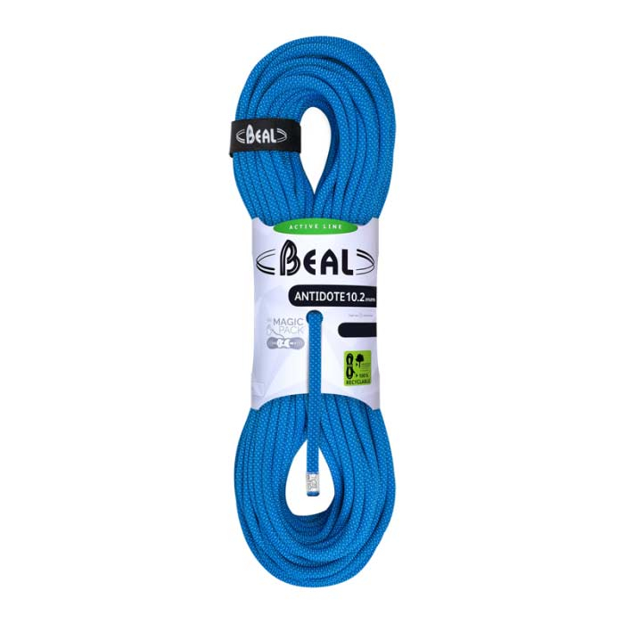 Lina asekuracyjna pojedyncza Beal ANTIDOTE 60 m / 10,2 mm solid blue - ONESIZE