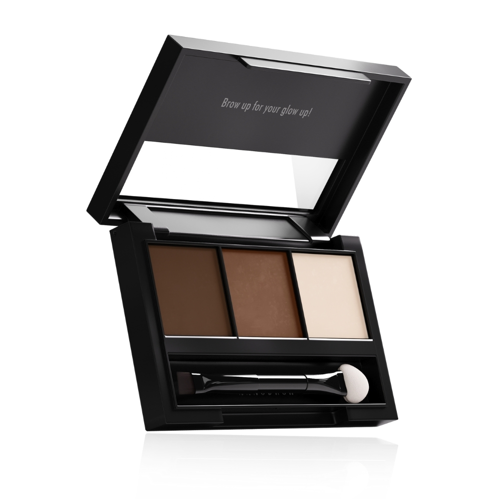 Nanobrow Eyebrow Powder Kit paleta cieni do brwi z rozświetlaczem medium, 4 g