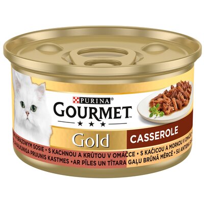 Karma dla kota GOURMET Casserole Kaczka z indykiem 85g