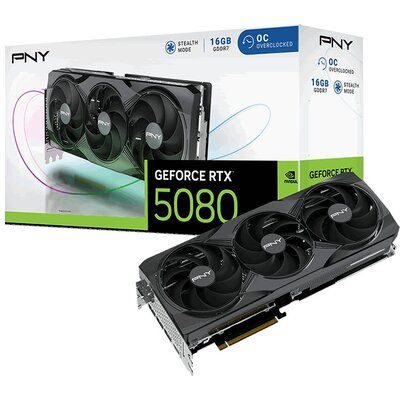 Karta graficzna PNY GeForce RTX 5080 OC Triple Fan 16GB DLSS 4