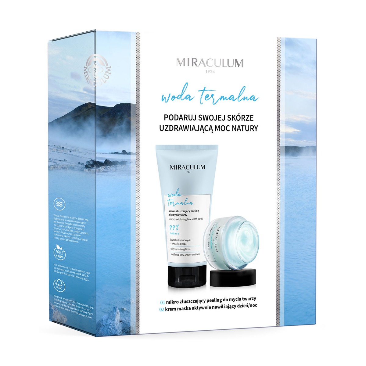 Miraculum Woda Termalna zestaw upominkowy 01, 50 ml + 150 ml