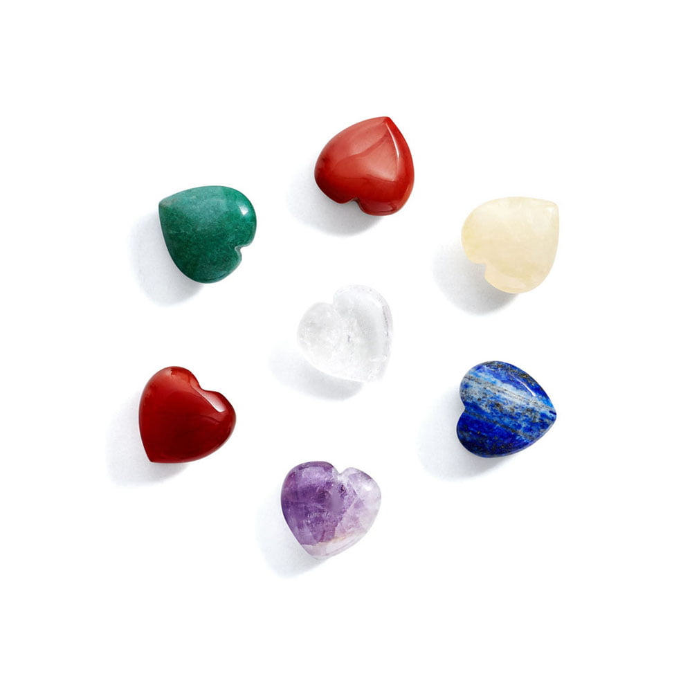 Crystallove Crystal Collection naturalne kamienie energetyczne czakra - 7 czakr, 1 kpl.