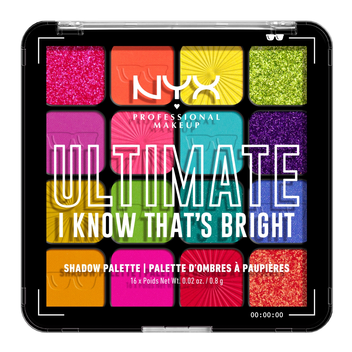 NYX Professional Makeup Ultimate Shadow Palette paleta cieni do powiek I know that's bright, 12,8 g