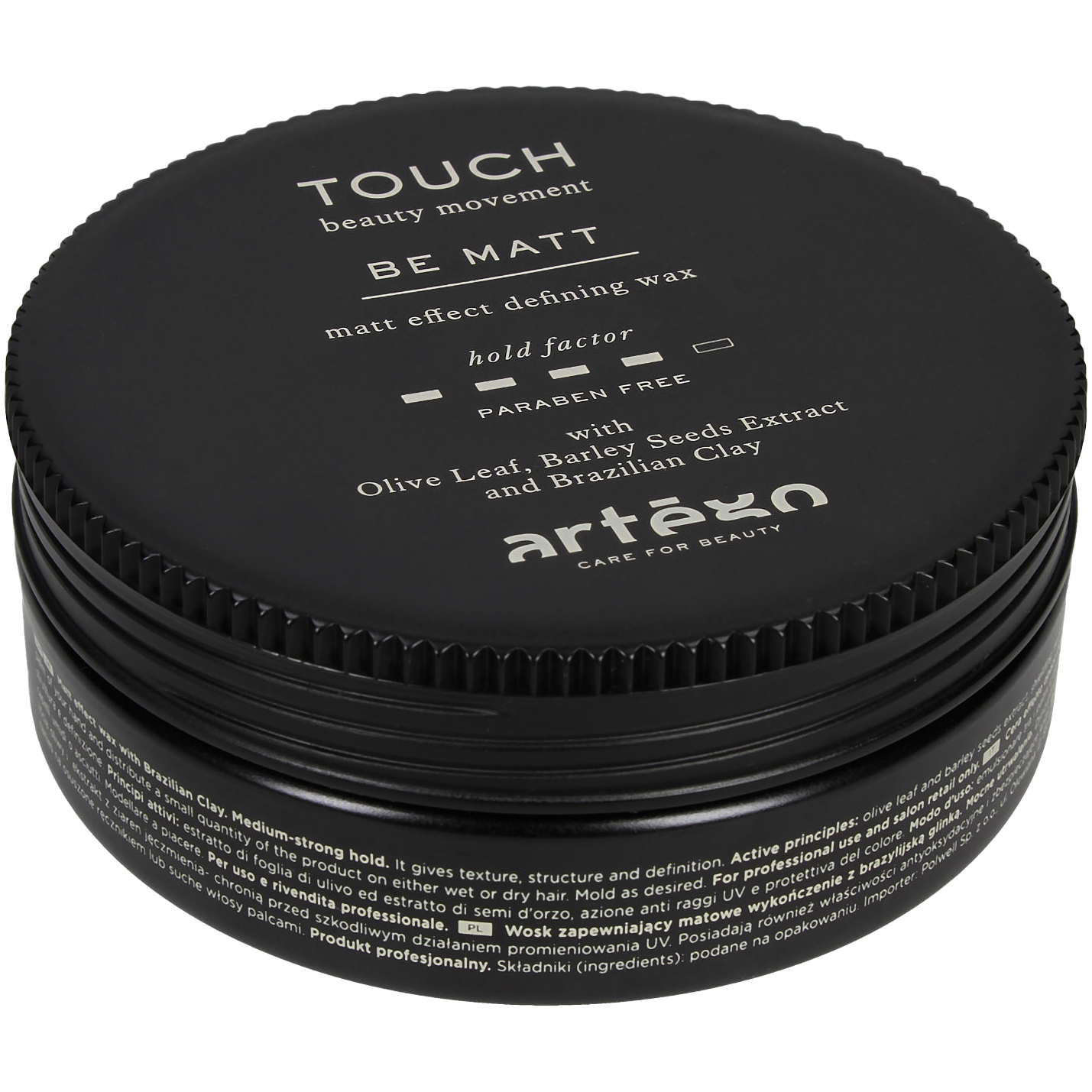 Artego Be Matt Touch wosk matujący do włosów Be Matt, 100 ml