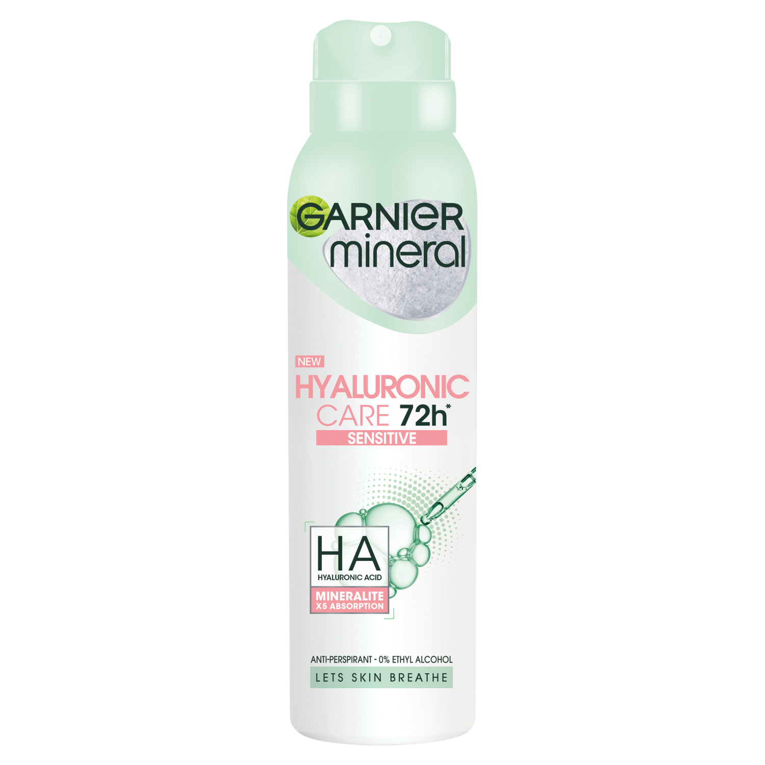 Garnier Mineral Hyaluron Care antyperspirant w sprayu damski, 150 ml