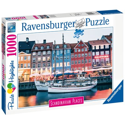 Puzzle RAVENSBURGER Premium Skandynawskie miasto (1000 elementów)