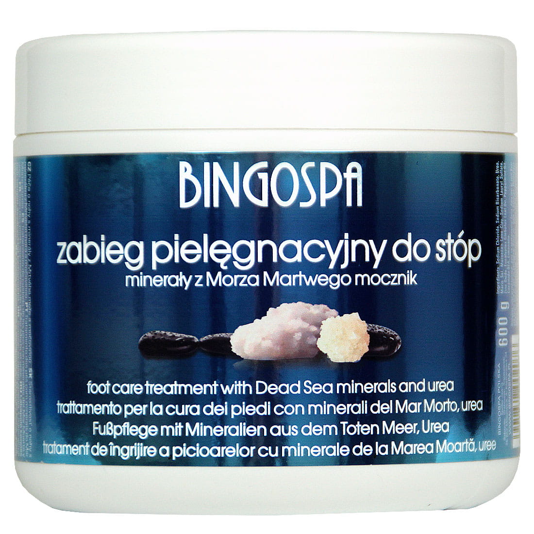 Bingospa zabieg z mocznikiem, minerałami morza martwego i olejkiem eukaliptusowym pielęgnacyjny do stóp, 600 g