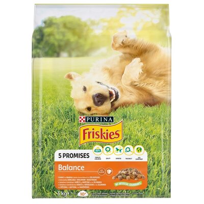Karma dla psa FRISKIES 5 Promisses Balance Kurczak, Wołowina i Warzywa 3 kg