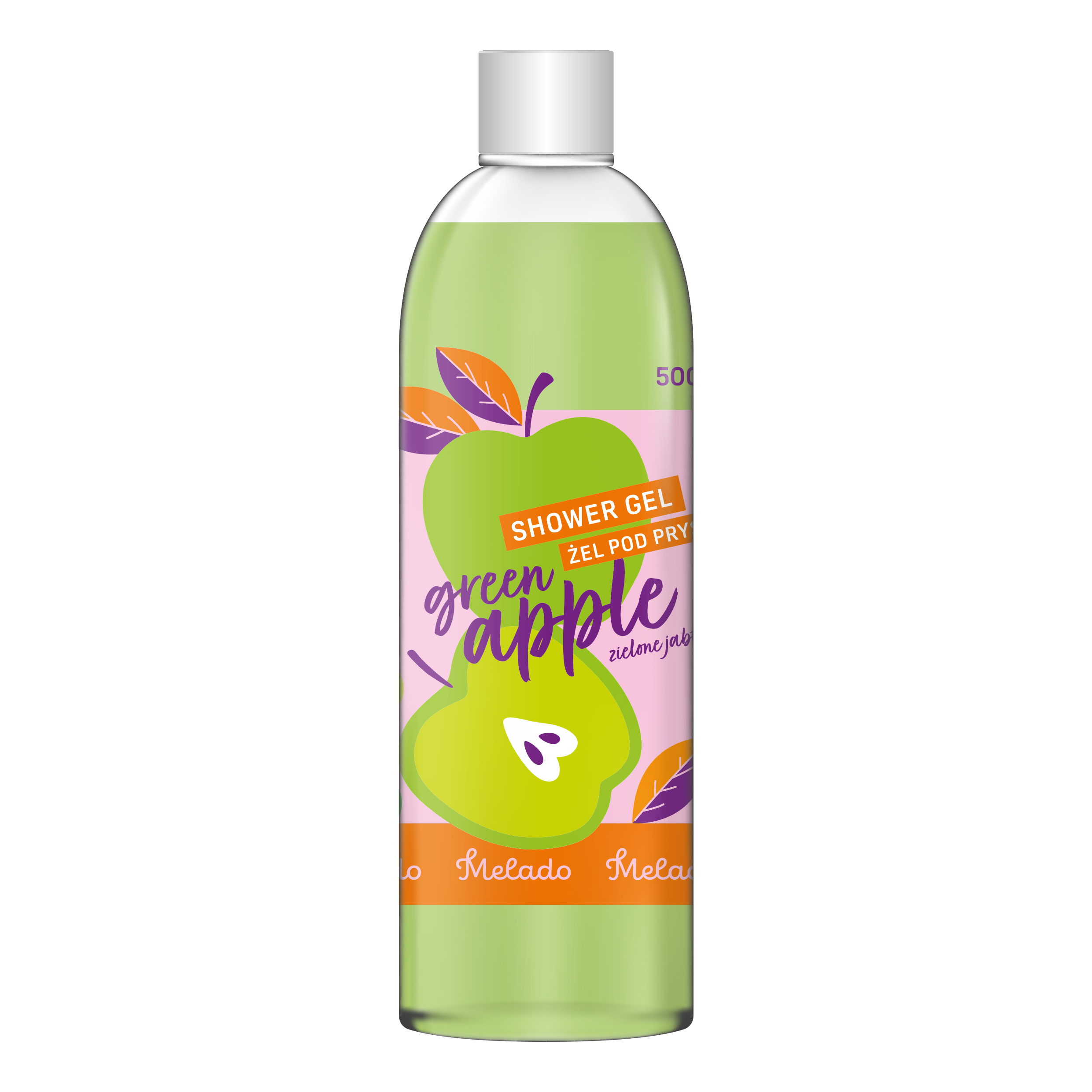 Melado Green Apple kremowy żel pod prysznic, 500 ml
