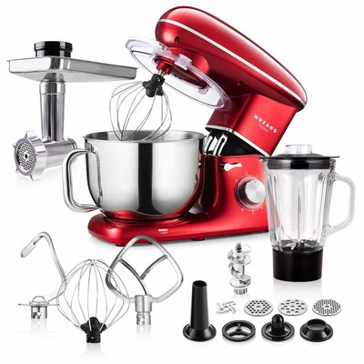 Robot kuchenny planetarny MOZANO Rob 02 2000W z blenderem kielichowym Czerwony