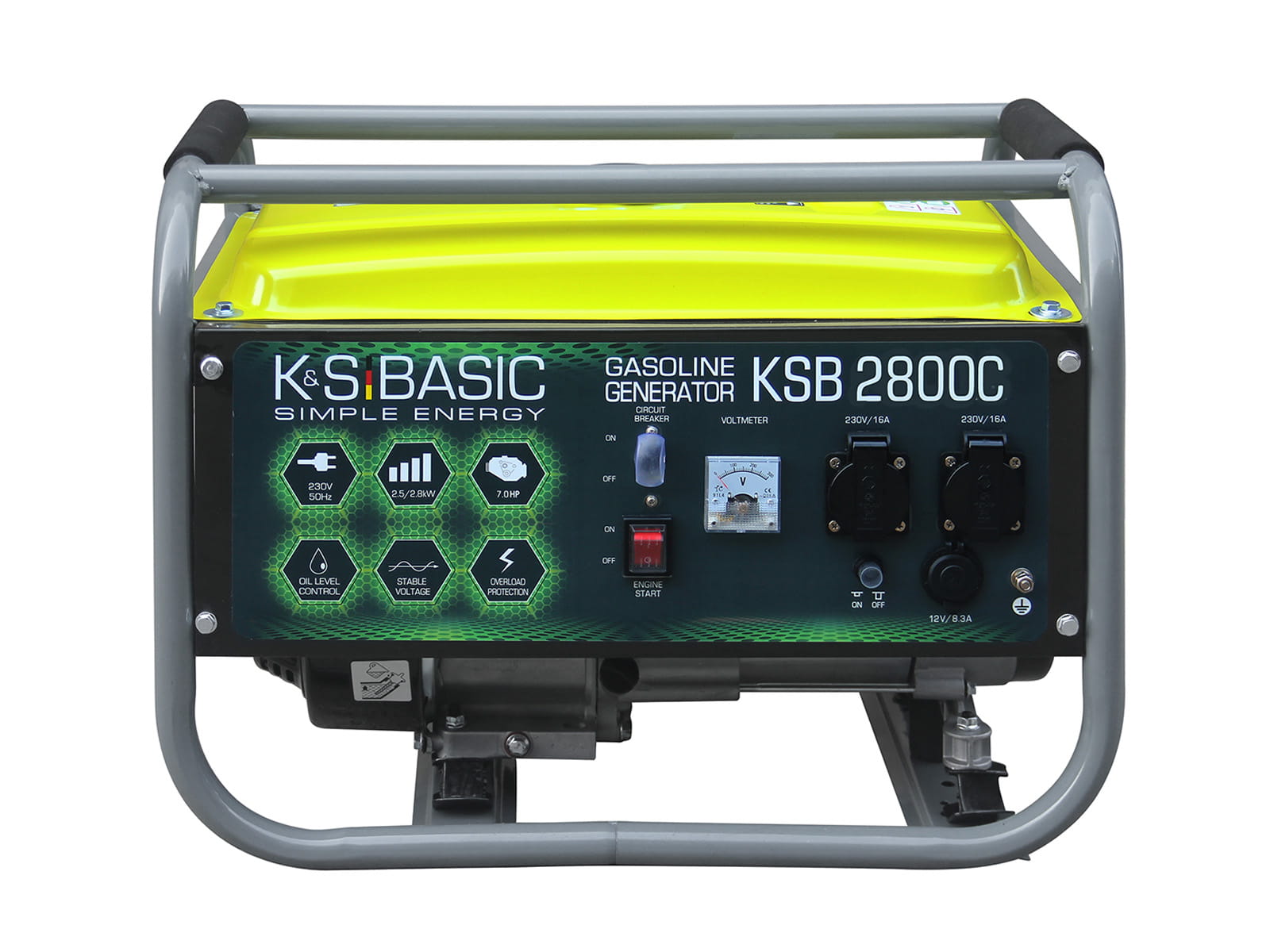 Agregat prądotwórczy KSB 2800C AVR 2.8 kW / 7,0 KM K&S Basic