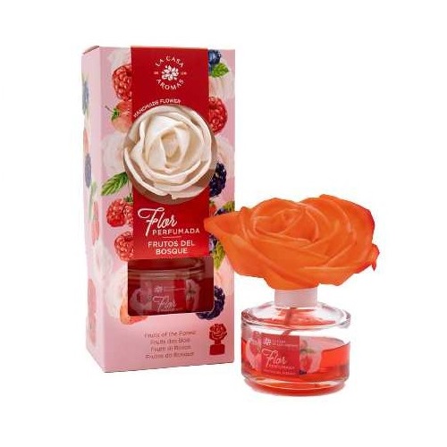 La Casa de los Aromas Flor Perfumada dyfuzor zapachowy w formie kwiatu Czerwone Owoce, 65 ml