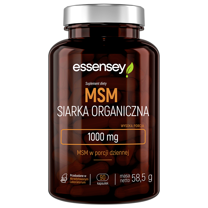Essensey MSM Siarka Organiczna suplement diety, 90 kaps./1 opak.