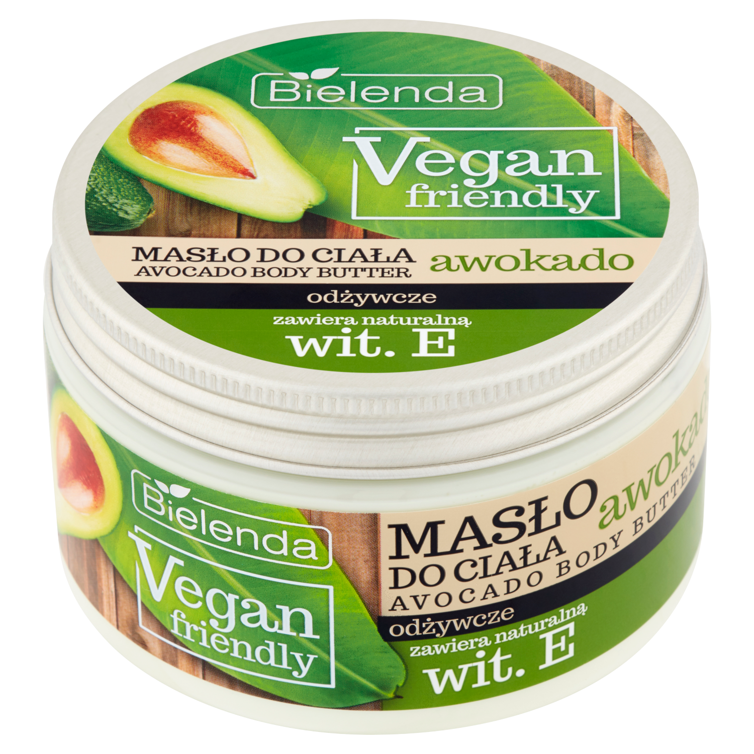 Bielenda Vegan Friendly kremowe masło do ciała z olejkiem awokado, 250 ml