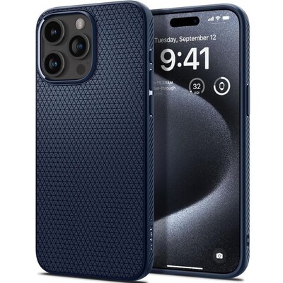 Etui SPIGEN Liquid Air do Apple iPhone 15 Pro Niebieski