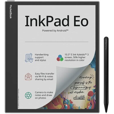 Czytnik e-booków POCKETBOOK InkPad Eo 10.3", Podświetlany ekran, Wi-Fi, Bez reklam Szary