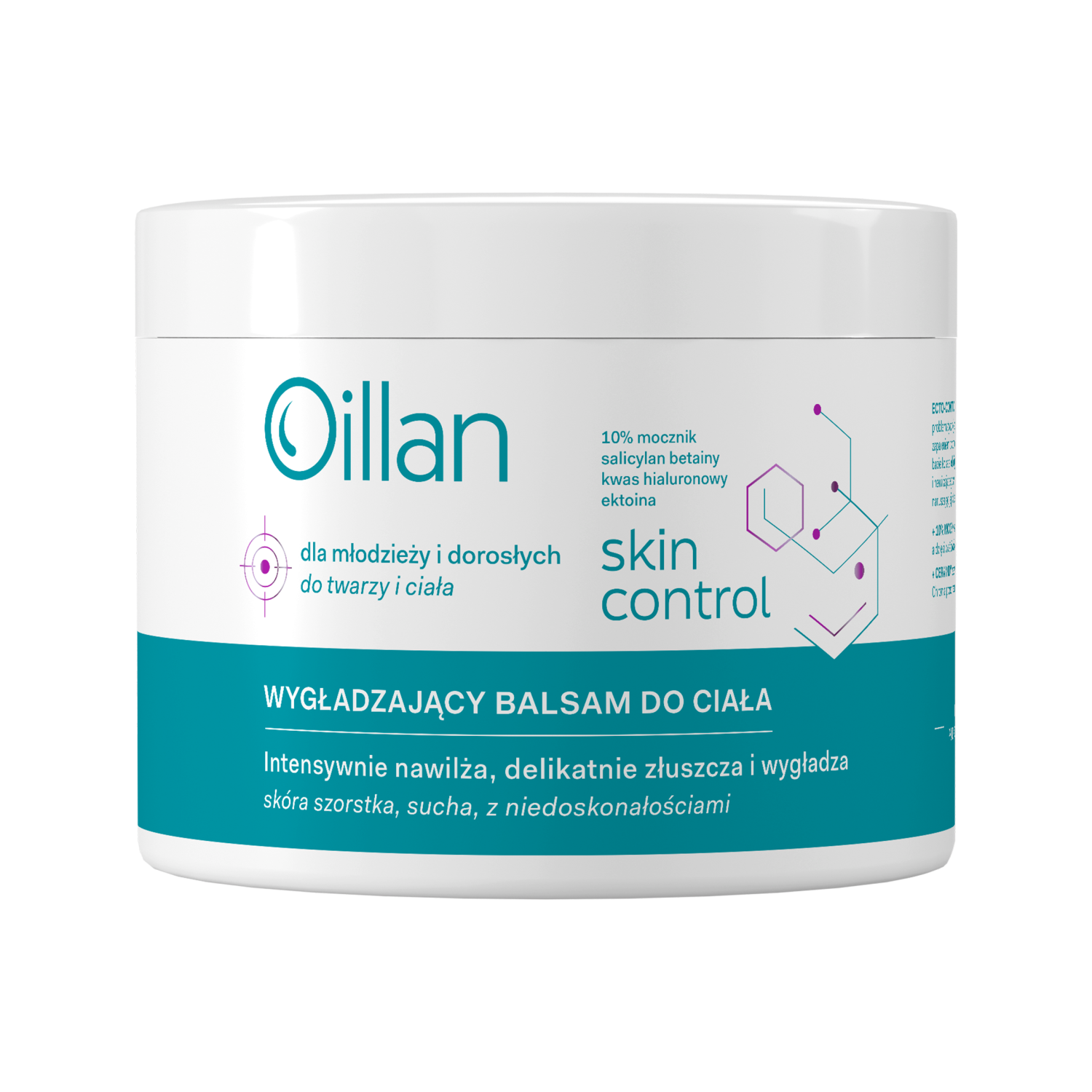 Oillan Skin Control wygładzający balsam nawilżający do ciała i twarzy z 10% mocznikiem, 500 ml