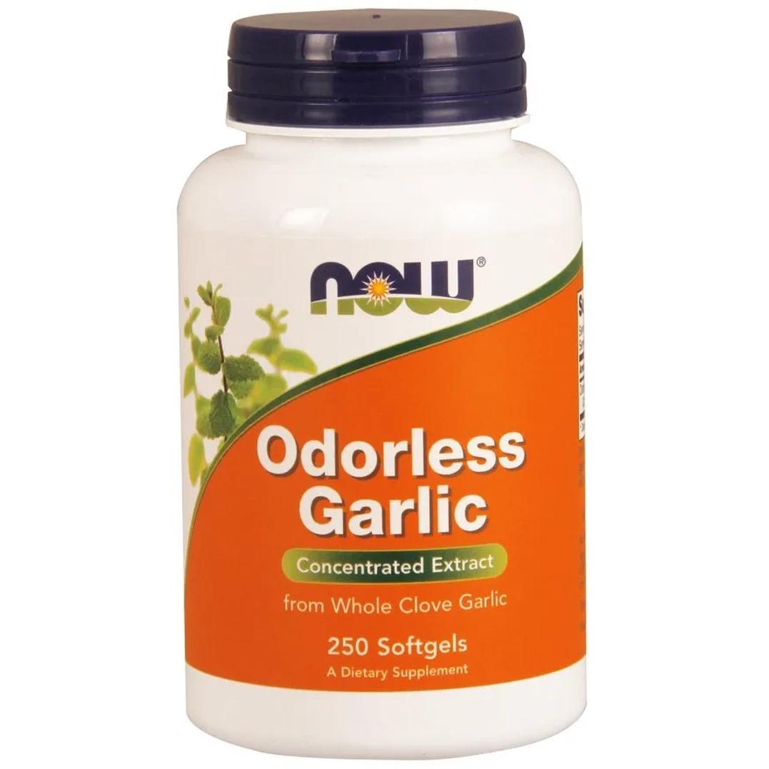 Now Foods Odorless Garlic suplement diety czosnek bezzapachowy, 250 kaps./1 opak.