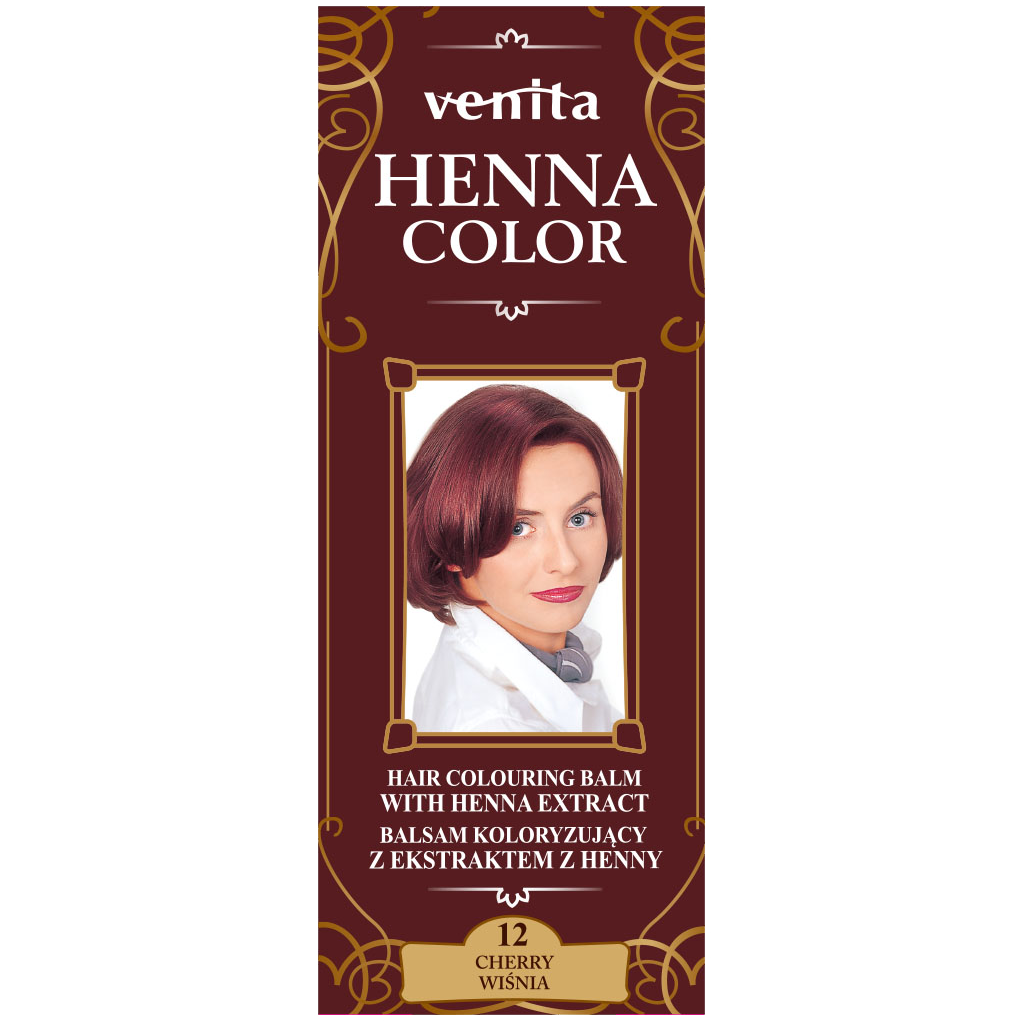 Venita Henna Color balsam koloryzujący z ekstraktem z henny do włosów 12 wiśnia, 75 g