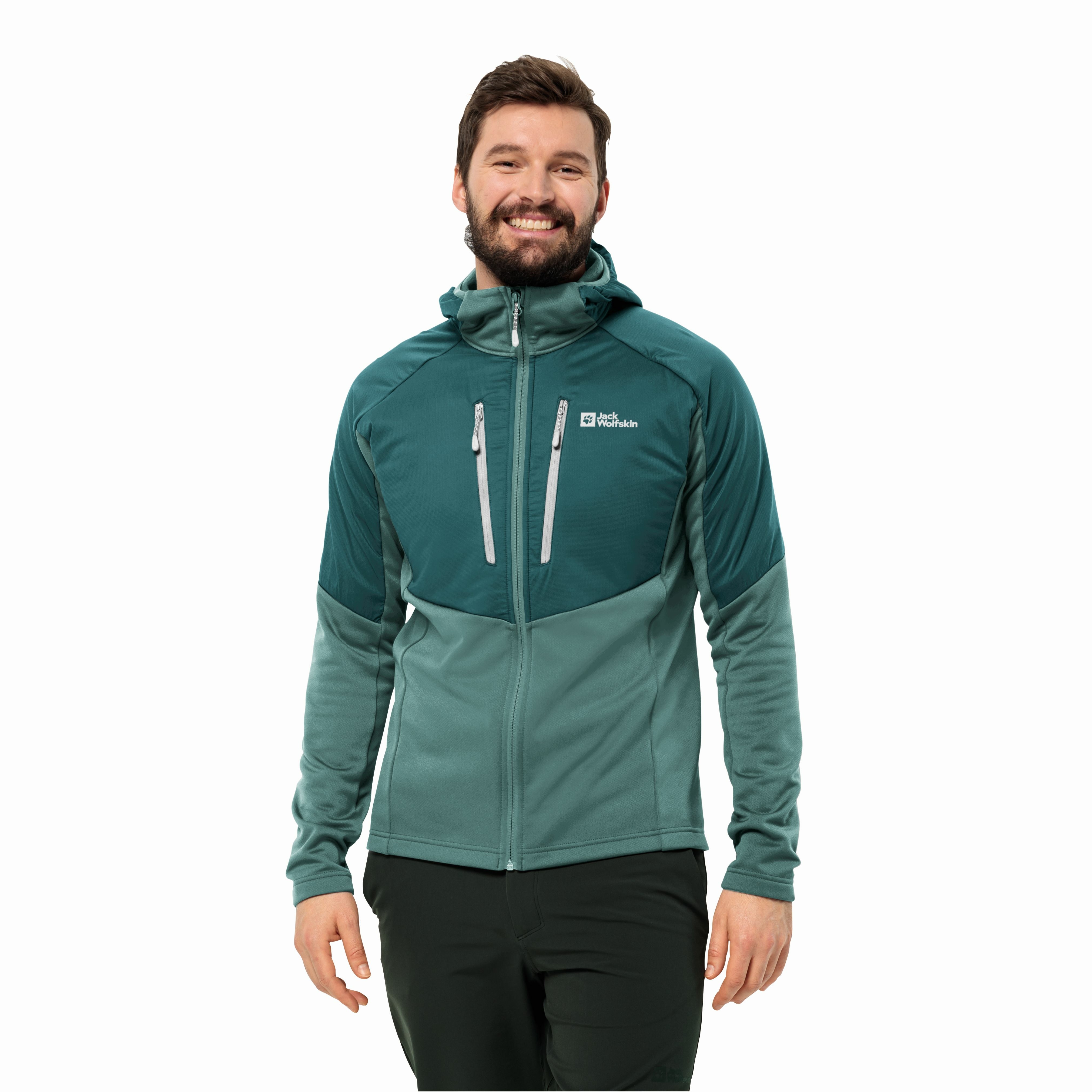 Męska kurtka polarowa Jack Wolfskin ALPGRAT PRO INS FZ M jade green - XXL