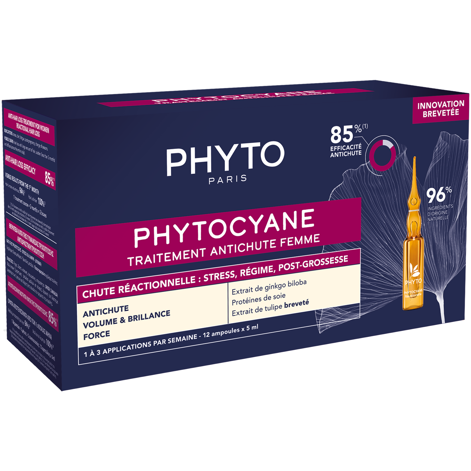 Phyto Paris Phytocyane kuracja przeciw wypadaniu włosów dla kobiet, 60 ml