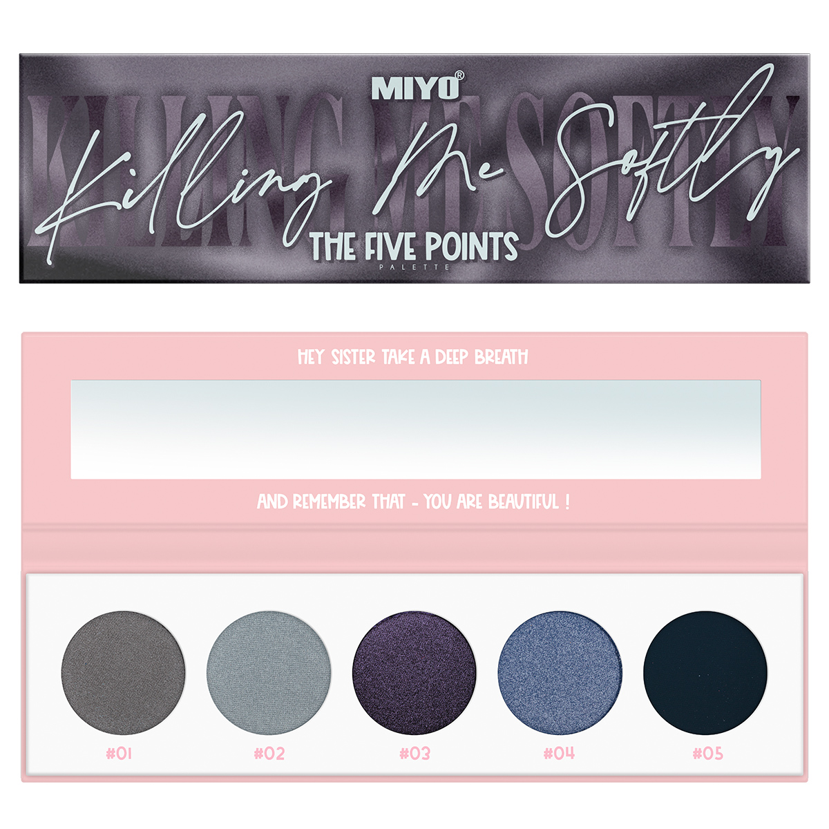 Miyo The Five Points paleta cieni do powiek 14 killing me softly, 6,5 g