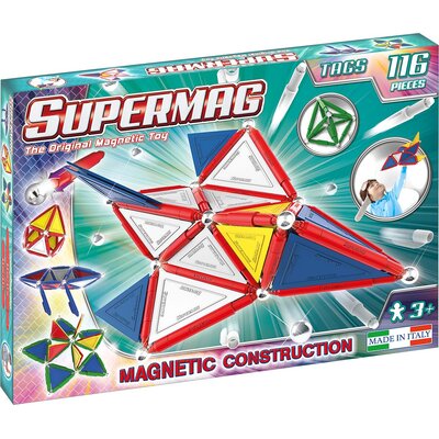 Klocki magnetyczne SUPERMAG Tags Primary 0153