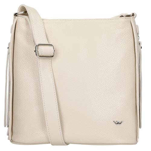 Wojas Beżowa Skórzana Torebka Damska Crossbody
