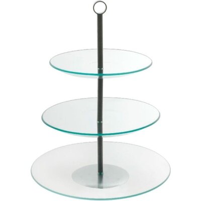 Patera AMBITION Leila 3 poziomy Przezroczysto-srebrna