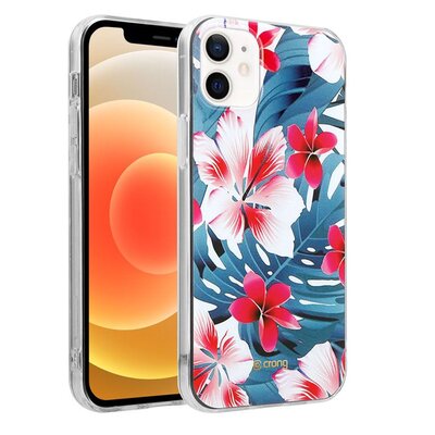 Etui CRONG Flower Case do Apple iPhone 12 Mini Zielony