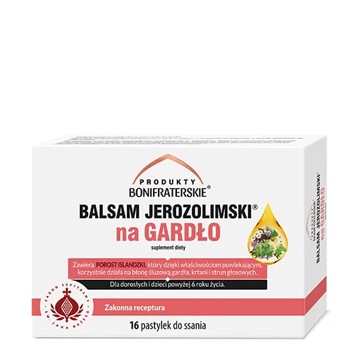 Balsam Jerozolimski na gardło 16 past.