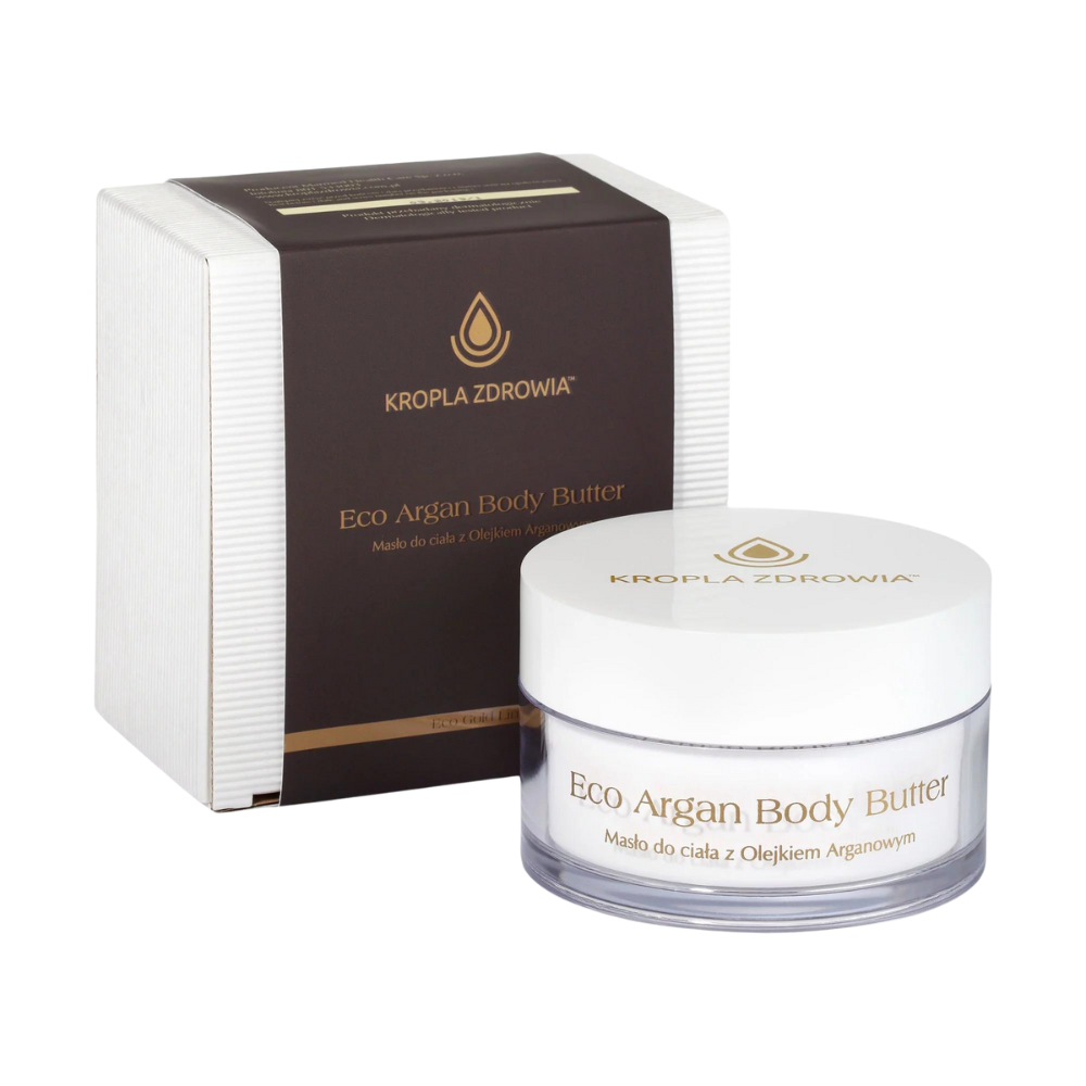 Pharmedis Kropla Zdrowia Eco Gold masło do ciała z olejkiem arganowym, 200 g