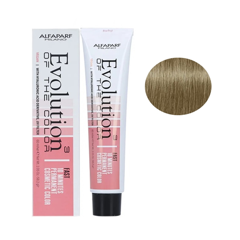 Alfaparf Evolution of the Color Cube 10 Minutes trwała farba do włosów 7 średni naturalny blond, 60 ml