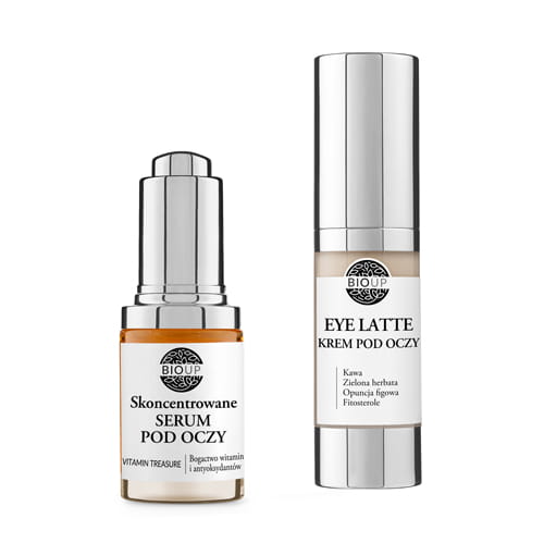 Bioup zestaw: serum pod oczy, 15 ml + krem pod oczy, 15 ml