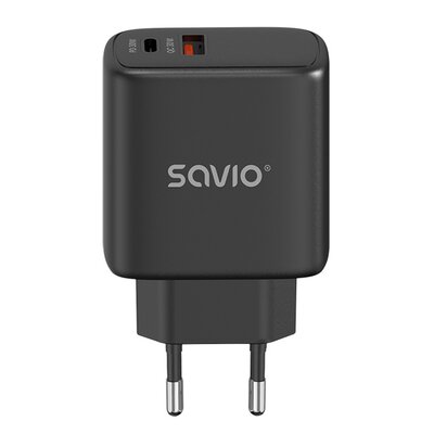 Ładowarka sieciowa SAVIO LA-06/B 30W Czarny