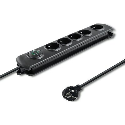 Listwa QOLTEC 50269 (1.8 m) Czarny