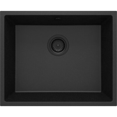 Zlewozmywak jednokomorowy DEANTE Corda ZQA G10C Grafitowy metalik 46x55