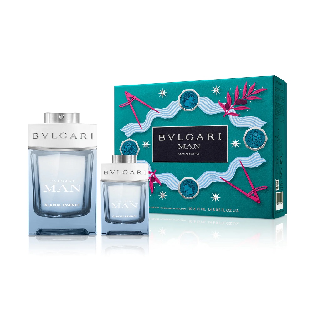 Bvlgari Man Glacial Essence zestaw: woda perfumowana męska, 100 ml + woda perfumowana męska, 15 ml