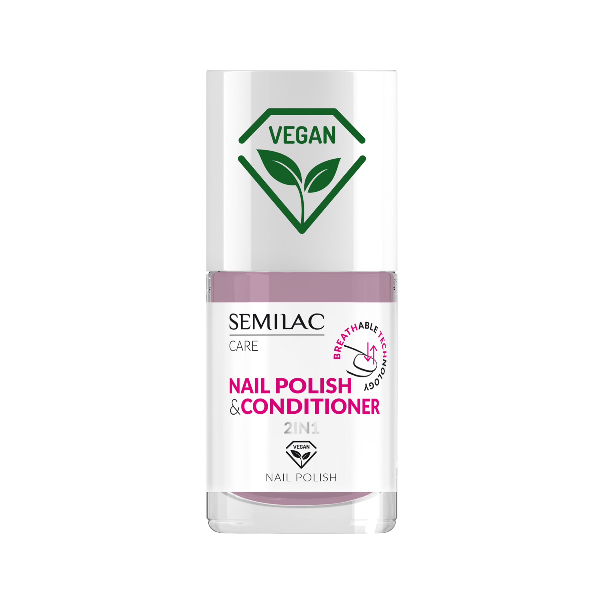 Semilac Vegan klasyczny lakier do paznokci z odżywką 033, 7 ml