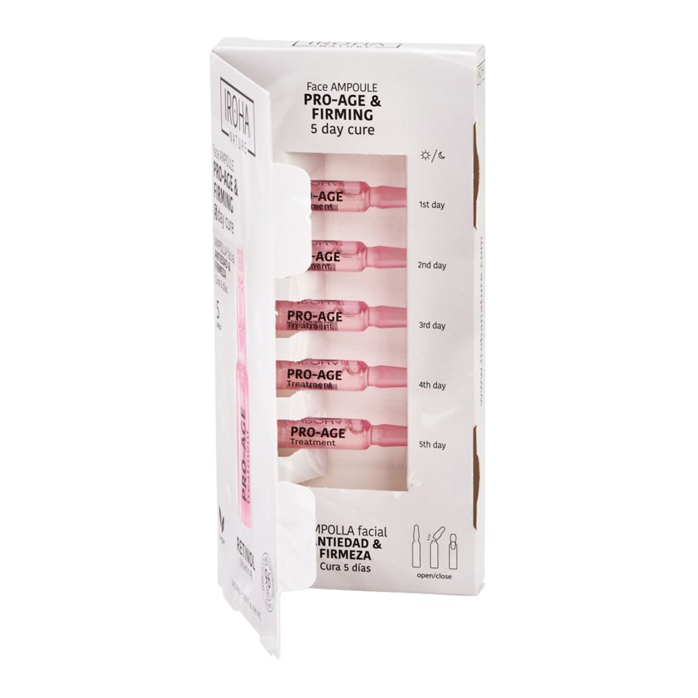 Iroha Nature Ampoules przeciwstarzeniowo-ujędrniające ampułki do twarzy z retinolem, 5x1,5 ml
